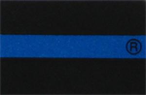 Large Blue Line Identifier Reflective Decal (3&quot;x4&quot;)