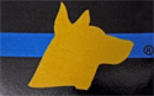 Reflective shepherd head K9 Law Enforcement Decal (2"x3")