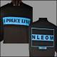 BL Police Line with NLEOM on Black Tee Back